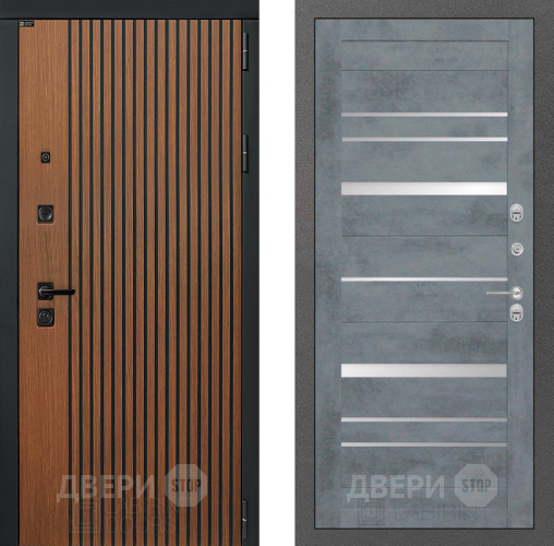 Входная металлическая Дверь Лабиринт (LABIRINT) Шторм 20 Бетон темный в Апрелевке