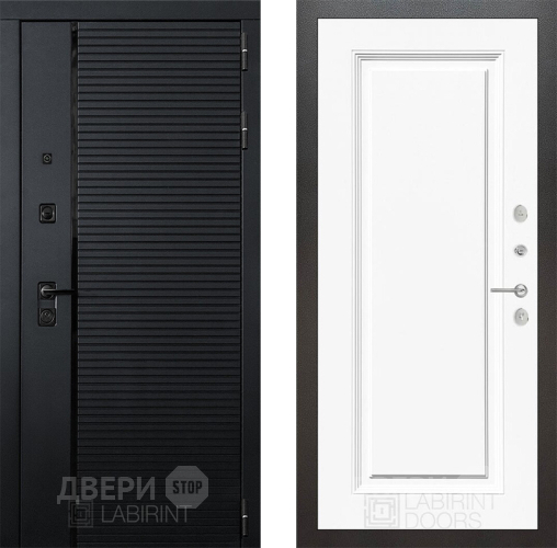 Входная металлическая Дверь Лабиринт (LABIRINT) Piano 27 Белый (RAL-9003) в Апрелевке
