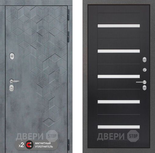 Дверь Лабиринт (LABIRINT) Бетон 01 Венге в Апрелевке