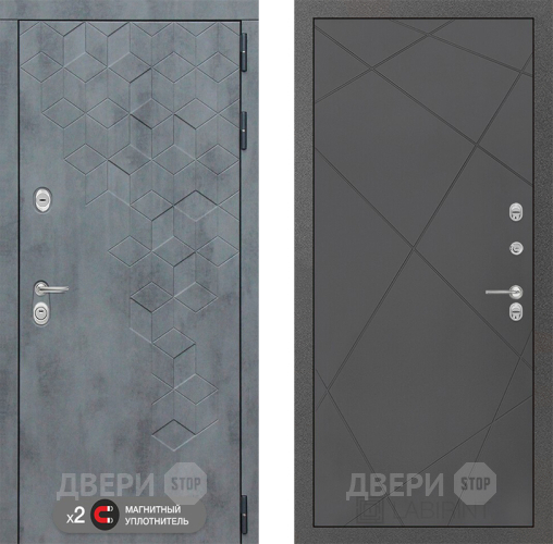 Входная металлическая Дверь Лабиринт (LABIRINT) Бетон 24 Графит софт в Апрелевке
