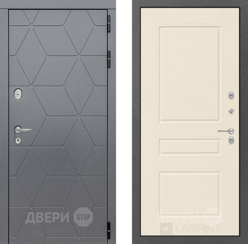 Входная металлическая Дверь Лабиринт (LABIRINT) Cosmo 03 Крем софт в Апрелевке