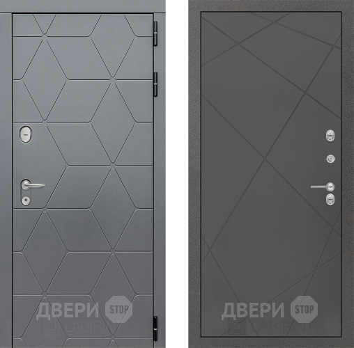 Входная металлическая Дверь Лабиринт (LABIRINT) Cosmo 24 Графит софт в Апрелевке