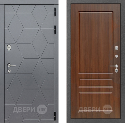 Входная металлическая Дверь Лабиринт (LABIRINT) Cosmo 03 Орех бренди в Апрелевке