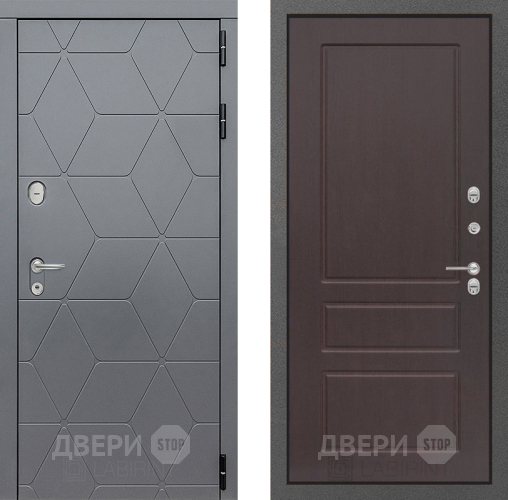 Входная металлическая Дверь Лабиринт (LABIRINT) Cosmo 03 Орех премиум в Апрелевке