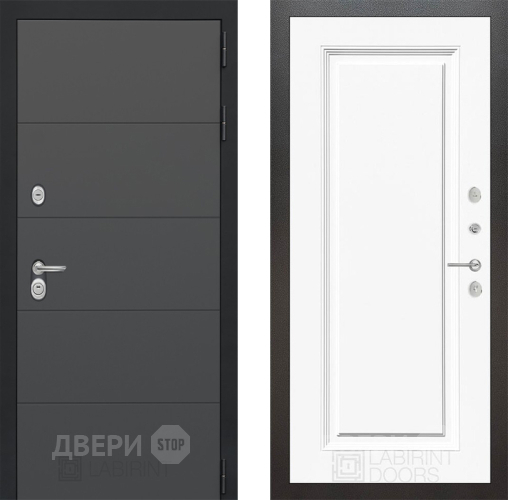 Дверь Лабиринт (LABIRINT) Art 27 Белый (RAL-9003) в Апрелевке