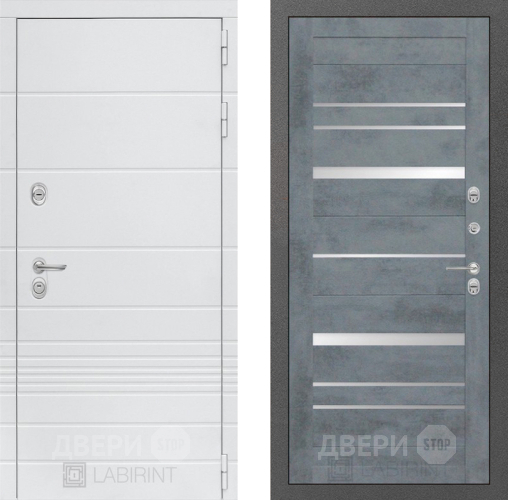 Входная металлическая Дверь Лабиринт (LABIRINT) Трендо 20 Бетон темный в Апрелевке