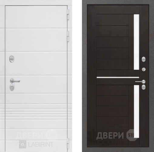 Входная металлическая Дверь Лабиринт (LABIRINT) Трендо 02 Венге в Апрелевке