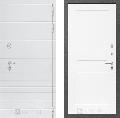 Дверь Лабиринт (LABIRINT) Трендо 11 Белый софт в Апрелевке