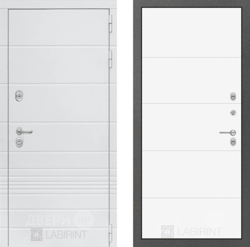 Дверь Лабиринт (LABIRINT) Трендо 13 Белый софт в Апрелевке