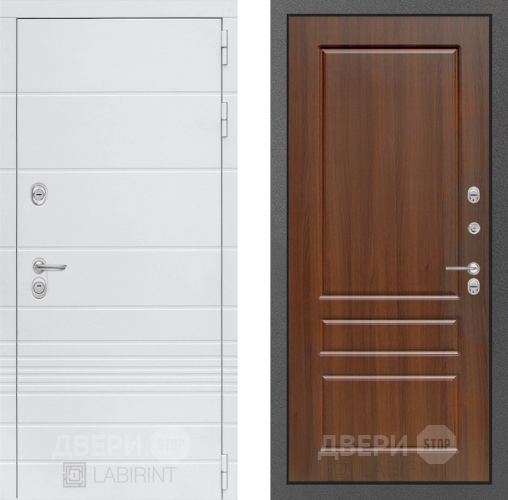Входная металлическая Дверь Лабиринт (LABIRINT) Трендо 03 Орех бренди в Апрелевке