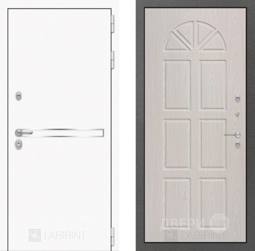 Дверь Лабиринт (LABIRINT) Лайн White 15 VINORIT Алмон 25 в Апрелевке