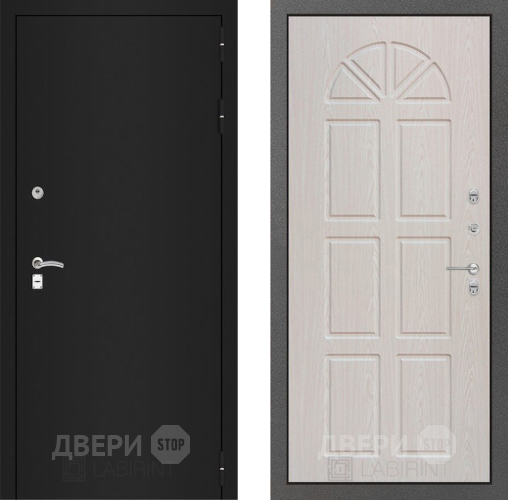 Входная металлическая Дверь Лабиринт (LABIRINT) Classic шагрень черная 15 VINORIT Алмон 25 в Апрелевке