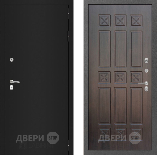 Входная металлическая Дверь Лабиринт (LABIRINT) Classic шагрень черная 16 VINORIT Алмон 28 в Апрелевке