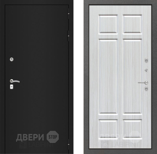 Входная металлическая Дверь Лабиринт (LABIRINT) Classic шагрень черная 08 Кристалл вуд в Апрелевке