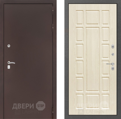 Дверь Лабиринт (LABIRINT) Classic антик медь 12 Беленый дуб в Апрелевке