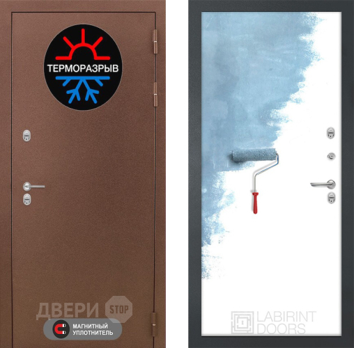Дверь Лабиринт (LABIRINT) Термо Магнит 28 Под покраску в Апрелевке