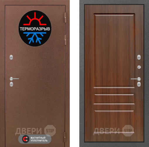 Входная металлическая Дверь Лабиринт (LABIRINT) Термо Магнит 03 Орех бренди в Апрелевке