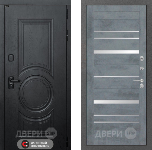Входная металлическая Дверь Лабиринт (LABIRINT) Гранд 20 Бетон темный в Апрелевке
