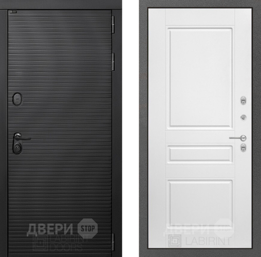 Входная металлическая Дверь Лабиринт (LABIRINT) Вулкано 03 Белый софт в Апрелевке