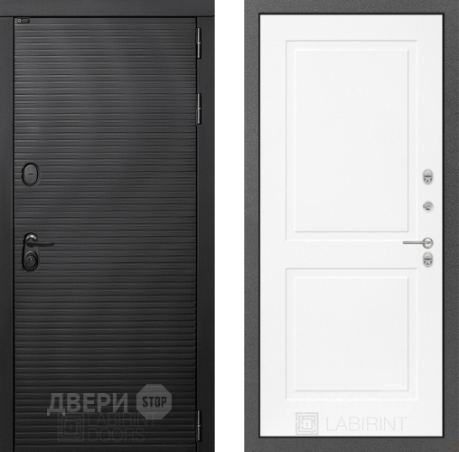Входная металлическая Дверь Лабиринт (LABIRINT) Вулкано 11 Белый софт в Апрелевке