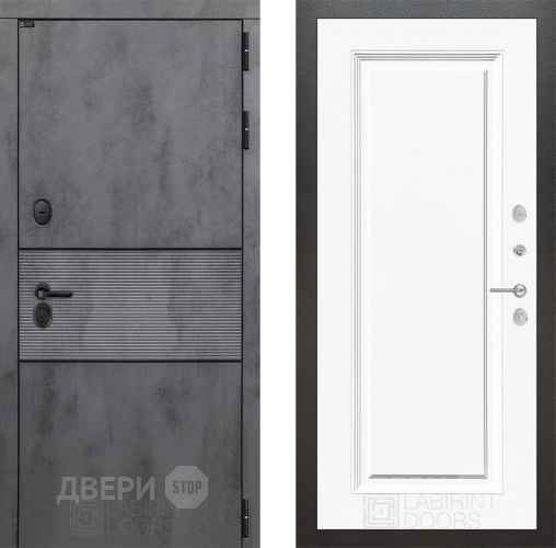 Дверь Лабиринт (LABIRINT) Инфинити 27 Белый (RAL-9003) в Апрелевке