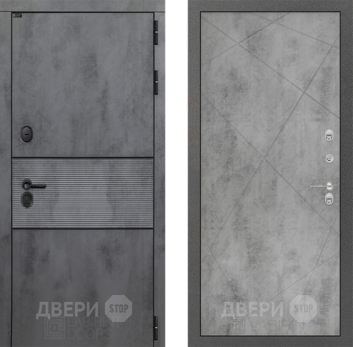 Входная металлическая Дверь Лабиринт (LABIRINT) Инфинити 24 Бетон светлый в Апрелевке