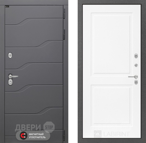 Дверь Лабиринт (LABIRINT) Ривер 11 Белый софт в Апрелевке