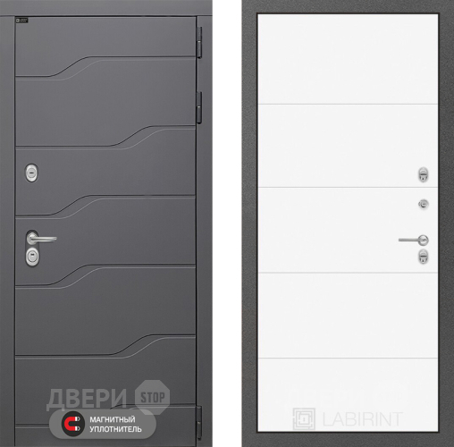 Дверь Лабиринт (LABIRINT) Ривер 13 Белый софт в Апрелевке