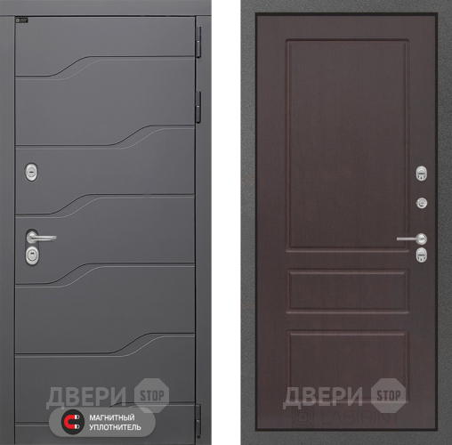 Входная металлическая Дверь Лабиринт (LABIRINT) Ривер 03 Орех премиум в Апрелевке