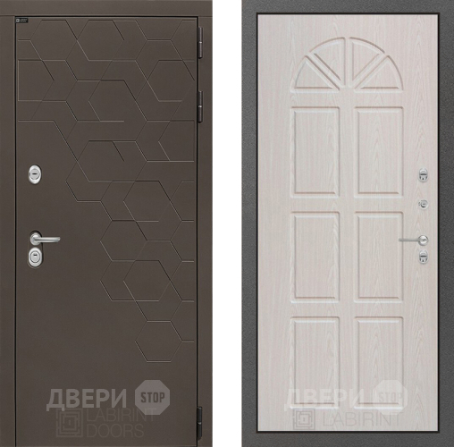 Входная металлическая Дверь Лабиринт (LABIRINT) Смоки 15 VINORIT Алмон 25 в Апрелевке