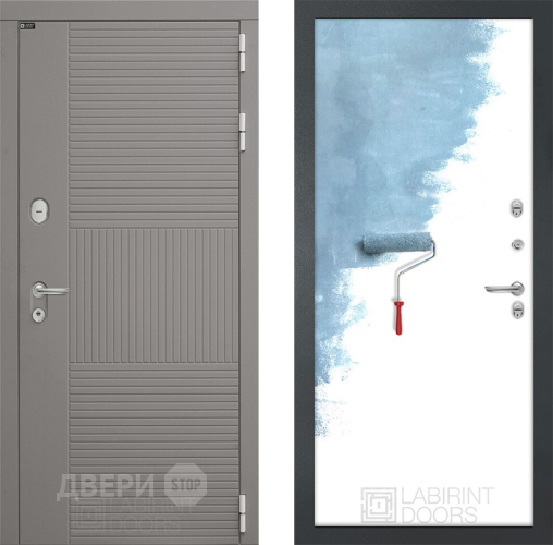 Входная металлическая Дверь Лабиринт (LABIRINT) Формо 28 Под покраску в Апрелевке