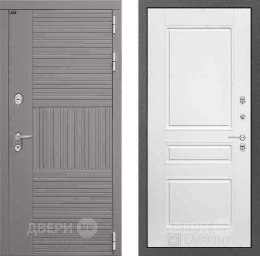 Дверь Лабиринт (LABIRINT) Формо 03 Белый софт в Апрелевке