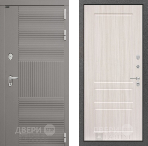Входная металлическая Дверь Лабиринт (LABIRINT) Формо 03 Сандал белый в Апрелевке