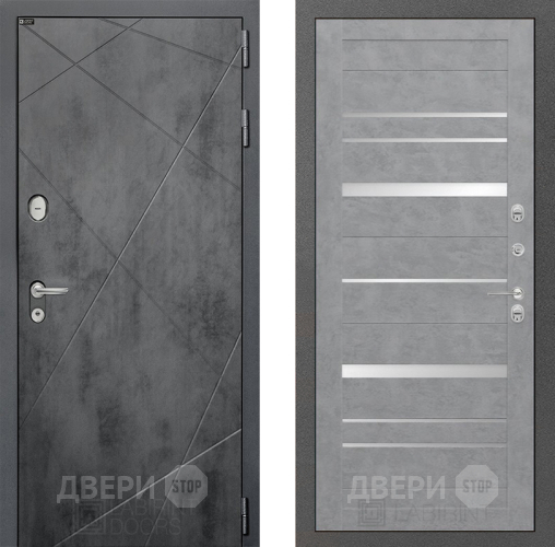 Входная металлическая Дверь Лабиринт (LABIRINT) Лофт 20 Бетон светлый в Апрелевке