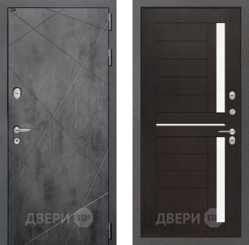 Входная металлическая Дверь Лабиринт (LABIRINT) Лофт 02 Венге в Апрелевке