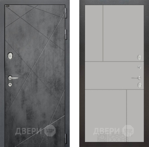 Входная металлическая Дверь Лабиринт (LABIRINT) Лофт 21 Грей софт в Апрелевке