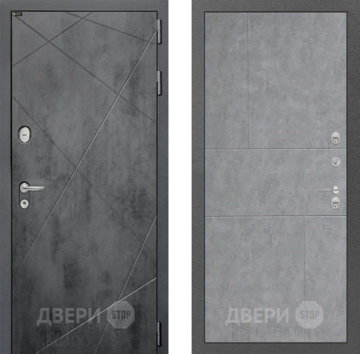 Входная металлическая Дверь Лабиринт (LABIRINT) Лофт 21 Бетон светлый в Апрелевке