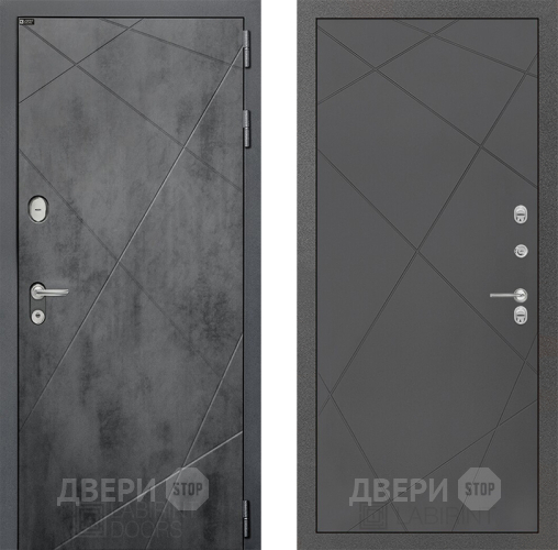 Входная металлическая Дверь Лабиринт (LABIRINT) Лофт 24 Графит софт в Апрелевке