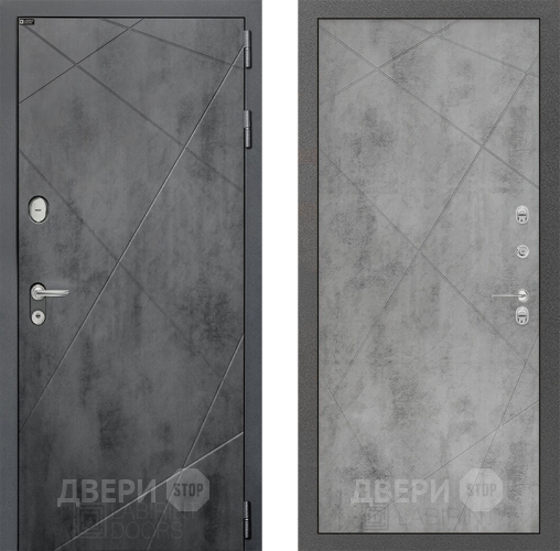 Входная металлическая Дверь Лабиринт (LABIRINT) Лофт 24 Бетон светлый в Апрелевке