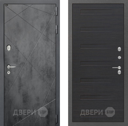 Входная металлическая Дверь Лабиринт (LABIRINT) Лофт 14 Эковенге поперечный в Апрелевке