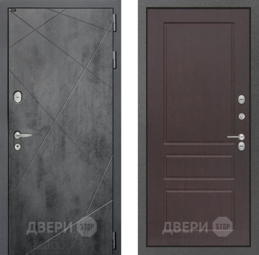 Входная металлическая Дверь Лабиринт (LABIRINT) Лофт 03 Орех премиум в Апрелевке