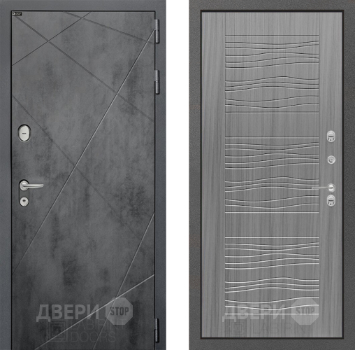 Входная металлическая Дверь Лабиринт (LABIRINT) Лофт 06 Сандал грей в Апрелевке
