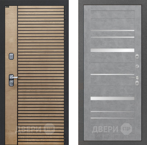 Входная металлическая Дверь Лабиринт (LABIRINT) Ritm 20 Бетон светлый в Апрелевке