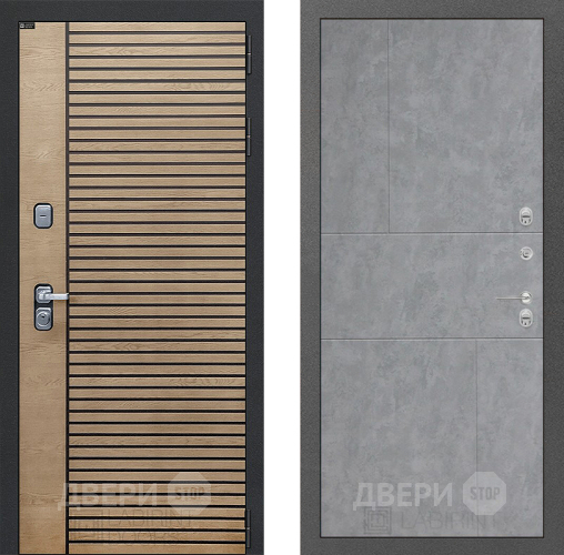 Входная металлическая Дверь Лабиринт (LABIRINT) Ritm 21 Бетон светлый в Апрелевке