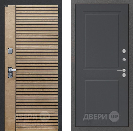 Входная металлическая Дверь Лабиринт (LABIRINT) Ritm 11 Графит софт в Апрелевке