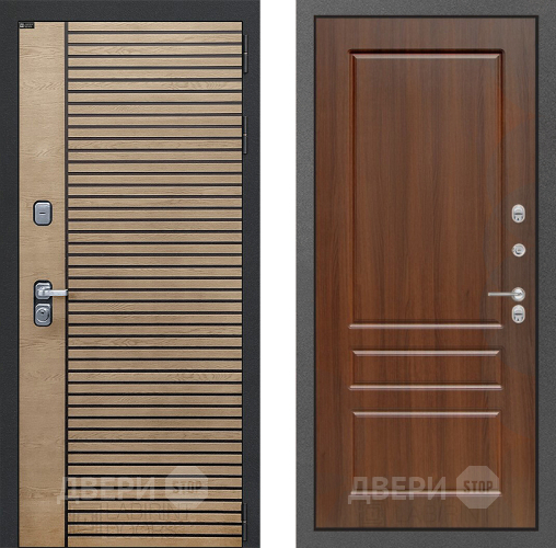 Входная металлическая Дверь Лабиринт (LABIRINT) Ritm 03 Орех бренди в Апрелевке
