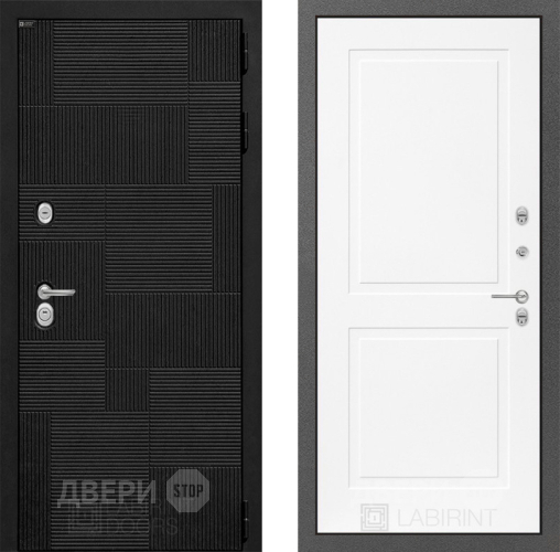 Входная металлическая Дверь Лабиринт (LABIRINT) Pazl 11 Белый софт в Апрелевке