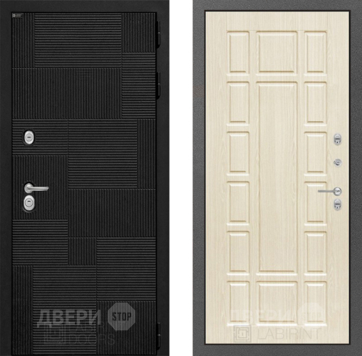 Входная металлическая Дверь Лабиринт (LABIRINT) Pazl 12 Беленый дуб в Апрелевке