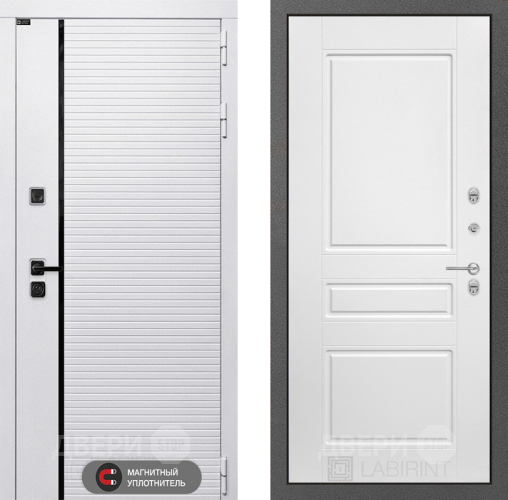 Дверь Лабиринт (LABIRINT) Royal 03 Белый софт в Апрелевке