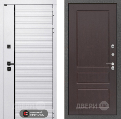 Входная металлическая Дверь Лабиринт (LABIRINT) Royal 03 Орех премиум в Апрелевке